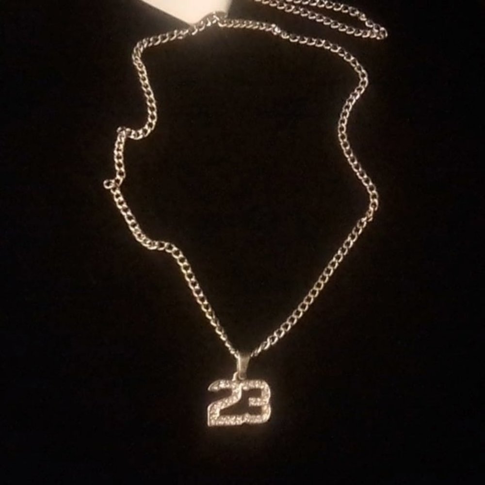 Brand New Iced Out 23 Jordan Pendant - Picture 2 of 2